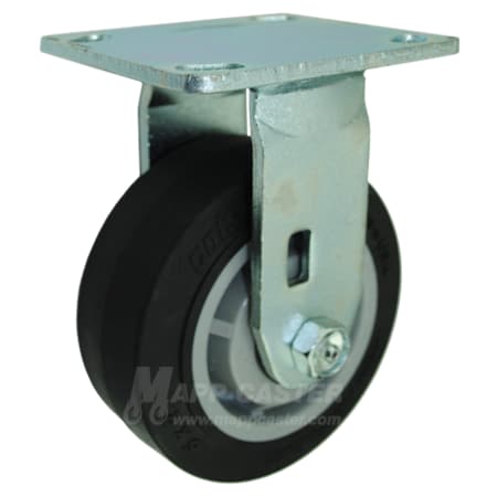 Mapp Caster 5"X2" Thermoplastic Rubber (TPR) Wheel Rigid Caster - 500 Lbs Cap 146PERB520R